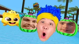 D Billions, Cocomartin, Mr Beast Melon и GIGACHAD Нинимо Чейз в Paradise Resort | Gmod Nextbots