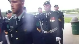 The Royal Canadian Regiment marches into Officer's Square in Fredericton!!!