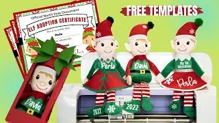 How to Personalize the Dollar Tree CHRISTMAS ELVES using Iron On, Cricut and Hiipoo Mini Heat Press