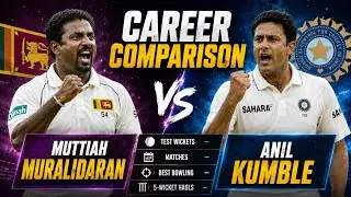 Muttaih Muralitharan V🤝S Anil Kumble. Test, ODI Comparison Complete Career #cricket