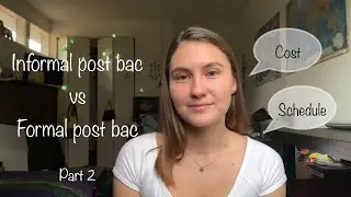 (Part 2) Informal pre med post bac vs formal pre med post bac