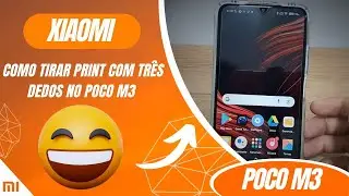 Como tirar print com tr&ecirc;s dedos no Poco M3 - Passo a passo