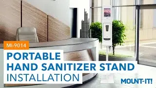 Portable Hand Sanitizer Stand | MI-9014 (Installation)