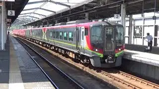 【最長7連！】瀬戸大橋線 2700系 特急うずしお6号+南風6号岡山行き 児島駅