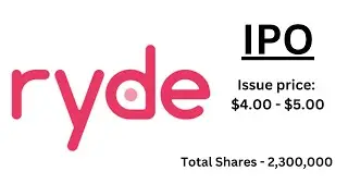 Ryde Group Ltd - RYDE IPO | Detailed Review & Analysis
