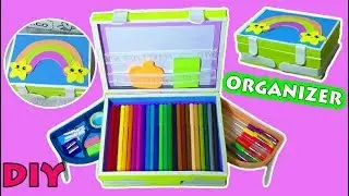 How to Make Pencil DESKTOP ORGANIZER  from Cardboard