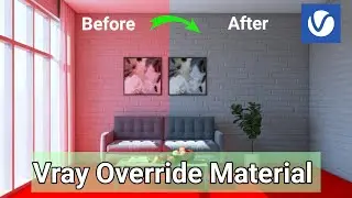 Vray Override Material, Vray Sketchup Tutorial, Lumion Tutorial, Rendering Tutorial