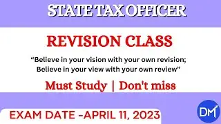 9 -REVISION CLASS -GST | State Tax Officer | Kerala PSC   @DMFS4rightdecisionsAssessment