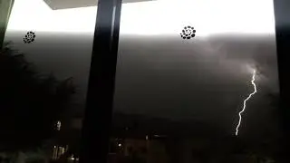 Huge thunder storm in malia,Crete
