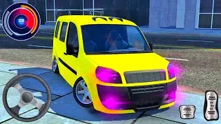Playing Best Crazy Car Driving Games 2026 - Driving Old Classic Car Fiat Doblo Van: Android Gameplay