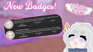 2 New Royale High Goddess Of Triumph Badges!