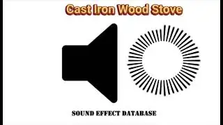 Cast Iron Wood Stove With Fire Burning Sound Effect