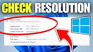 How To Check Monitor Resolution (Windows 11)