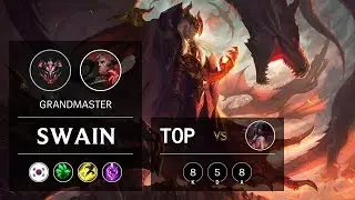 Swain Top vs Akali - KR Grandmaster Patch 9.10