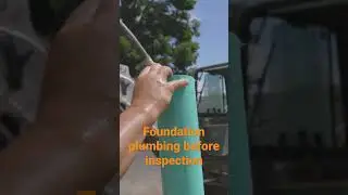 Plumbing New Home Foundation #ownerbuilder #shorts  #plumbing #foundation #beforeinspection