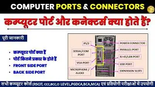कम्प्यूटर पोर्ट्स और कनेक्टर्स क्या है | Computer Ports and Connectors | CPU Ports And Connectors