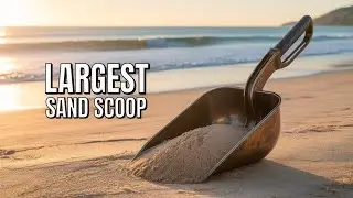 What Happens When You Use a GIANT Sand Scoop for  Metal Detecting? #metaldetecting