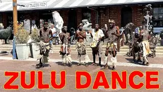 Zulu traditional dancing in Cape Town Waterfront, Western Cape, South Africa