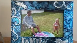 Embossed Alcohol Ink Photo Frame - Part Three -  Keepsake Crafts