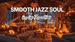 Smooth Jazz ❄️ | Cozy Café by the Lake (Winter Mood) Relaxing