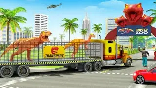 Angry Dino Zoo Transport - Animal Transport Truck | Dino Transporter - Android GamePlay