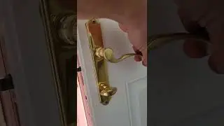hoppe multi point latch and lock stuck in down position