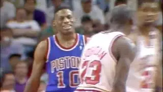 Dennis Rodman Defense on Michael Jordan - 1989 ECF Game 3