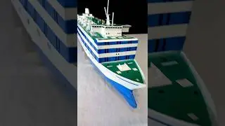 Cardboard ferry ship Estonia, DIY ship model #cardboardship #rcships #ship