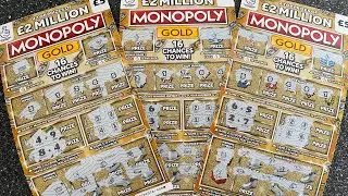 💥 What a profit!! 4 Cards 7 wins!!! #scratchcards #monopoly 💥