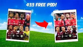 Free PSD 😎 | 433 Design 🟡 | Tutorial (Upcoming Match 8 Players)