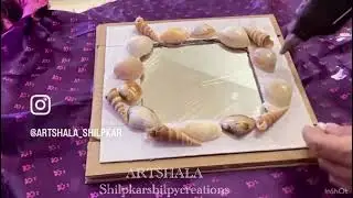 Best out of waste #mirrorwork #mirrorartwork #mirrorarts #mirrorartist #art #artclass #artshala #sh 