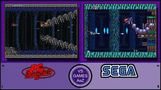 Heavy Unit(Pc Engine vs Mega Drive)side by side comparison