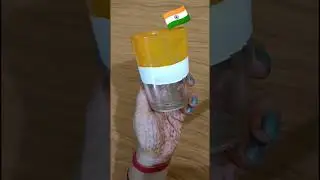 Creative 🇮🇳Indian flag using Glass🍹//Tricolour in glass#shorts #viral #trending #youtubeshorts