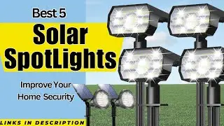 TOP 5 Best Solar Spotlights | Best Solar Spotlight for Home Security 2023 | Sun Luminance