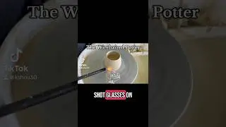 The Wirehaired Potter attempts shot glasses #dream #pottery #ceramic #shotglass