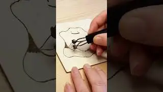 Ditto Wood Burning 🔥 Satisfying Pok&eacute;mon Pyrography ASMR #pokemonart #pokemon #woodburning #art