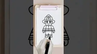 HOW TO DRAW A FIREFIGHTER | FIREMAN DRAWING TUTORIAL