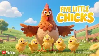 Five Little Chicks 🐥 | Counting Song for Kids | Nursery Rhymes & Baby Songs