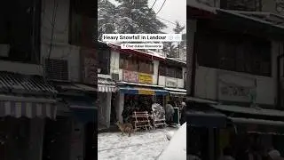 Landour mussoorie heavy snowfall 23 jan 2026 ❄️😍👆 #mussoorie #landour #snowfall #uttarakhand #short