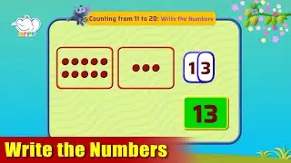 K1 - Module 10 - Exercise 4 Write the Numbers | Appu Series | Kindergarten Math Learning