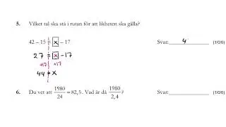 Matematik 1a. Nationellt prov HT 2016, del B. Lösningar.
