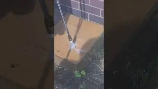 while cleaning the front yard #jet water #cleaning #water #pressure