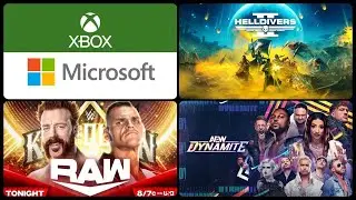 Microsoft/XBOX Layoffs Cause Turmoil, Helldivers 2 Returns!!, Highlights WWE RAW & AEW DYNAMITE
