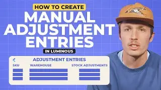How to Create Manual Adjustment Entries in Luminous