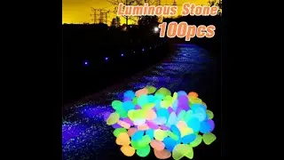 Glow in the dark pebbles 100 pcs