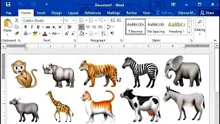 Animal Symbol Shortcut Tricks in Ms Word | Ms Word Me Animal Ka Symbol Kaise Banaye..?