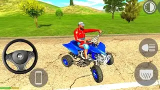 Blue ATV Village Ultimate Beast Offroad Speed Gameplay | Indian Bike Simulator 3D HD Pro Gaming FX
