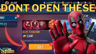 DO NOT OPEN ELITE 7 RED STAR ORBS BEFORE WATCHING THIS! - Marvel Strike Force - MSF