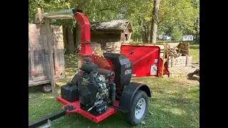 Barreto 3107c wood chipper, Frontier OS23 scrap bins, Sept 12, 2025
