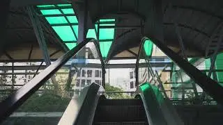 Philippines, Makati, V.A. Rufino St Overpass, 1X escalator
